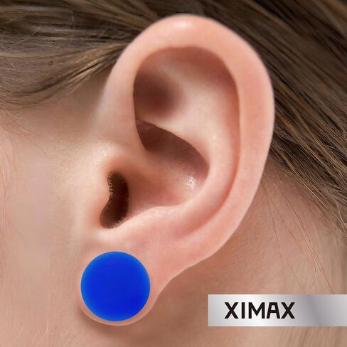 2PCS Colored Ear Gauges Solid Silicone Ear Plugs Double Flared Flesh Stretchers Expander Body Piercing Jewelry for Women Men 8G-1&1/2" 3-38mm in Saudi Arabia