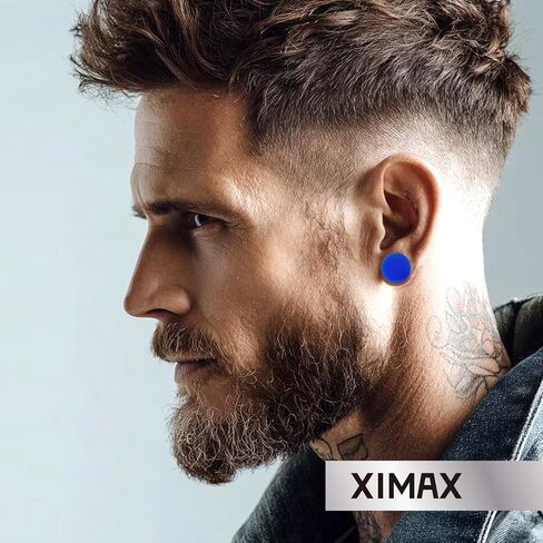 2PCS Colored Ear Gauges Solid Silicone Ear Plugs Double Flared Flesh Stretchers Expander Body Piercing Jewelry for Women Men 8G-1&1/2" 3-38mm in Saudi Arabia