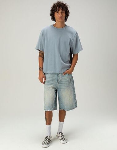 RSQ Mens Baggy Embroidered Jorts in Kuwait