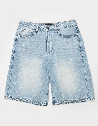 RSQ Mens Baggy Embroidered Jorts in Kuwait