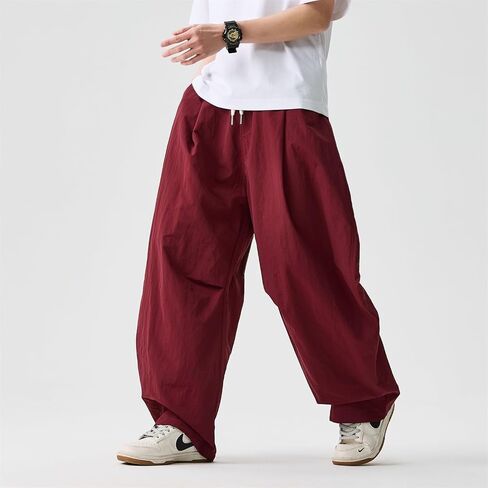 Seidarise Men's Cargo Drop Crotch Wide Leg Baggy Harem Pants Japanese Yoga in Saudi Arabia