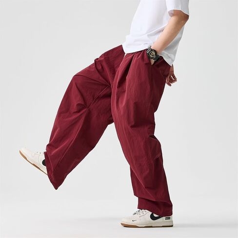 Seidarise Men's Cargo Drop Crotch Wide Leg Baggy Harem Pants Japanese Yoga in Saudi Arabia