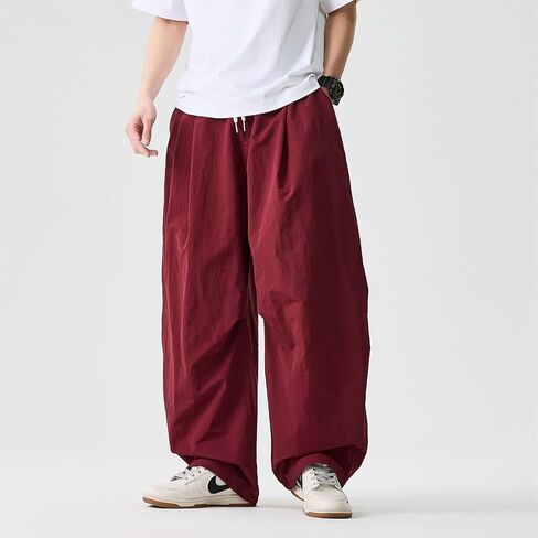 Seidarise Men's Cargo Drop Crotch Wide Leg Baggy Harem Pants Japanese Yoga in Saudi Arabia