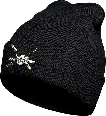 One Piece Anime Beanie Hats for Men Women, Cool Funny Cartoon Skull Knit Hat Gifts in Saudi Arabia