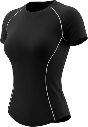 Short Sleeve Workout Tops for Women Athletic Gym Shirts Yoga Running Sports Breathable Tees in Kuwait