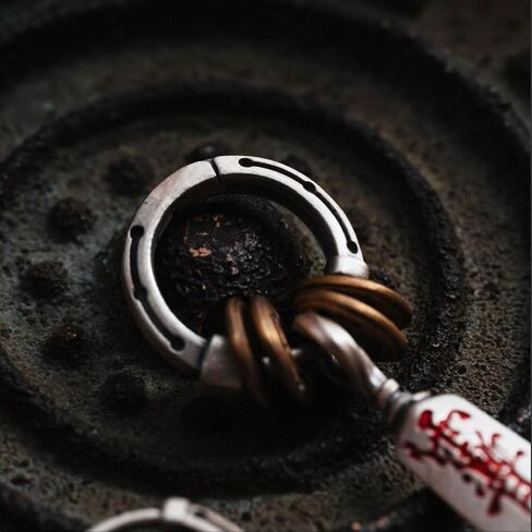 COPPERTIST.WU Masterblade Talisman اقراط داويست للرجال والنساء، S925 فضة ونحاس in Kuwait