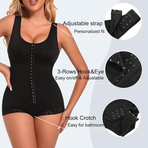 woahee Fajas Colombianas Shapewear for Women Tummy Control Body Shaper Adjustable Straps Compression Bodysuit in Saudi Arabia