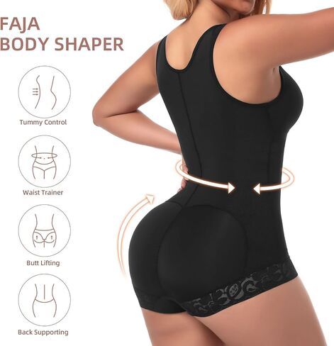 woahee Fajas Colombianas Shapewear for Women Tummy Control Body Shaper Adjustable Straps Compression Bodysuit in Saudi Arabia