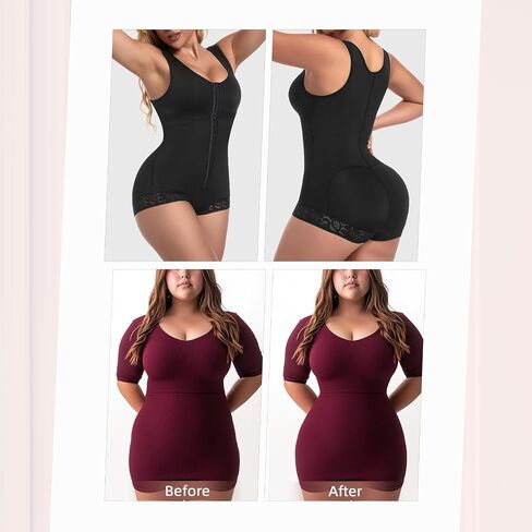 woahee Fajas Colombianas Shapewear for Women Tummy Control Body Shaper Adjustable Straps Compression Bodysuit in Saudi Arabia