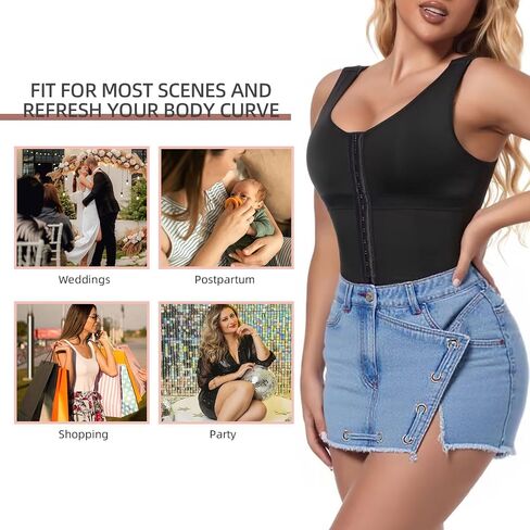 woahee Fajas Colombianas Shapewear for Women Tummy Control Body Shaper Adjustable Straps Compression Bodysuit in Saudi Arabia