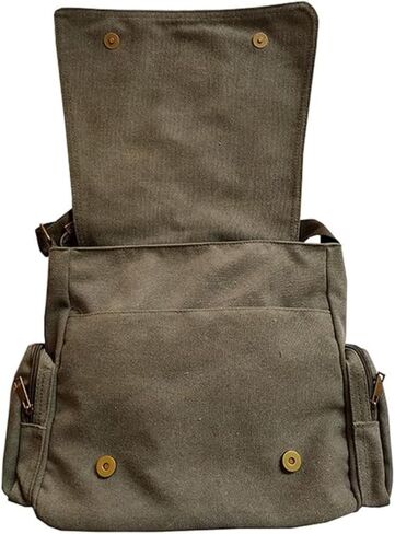 Men's Korean Canvas Bag Men's Shoulder Bag Men's Large Capacity Computer Casual Bag in Saudi Arabia