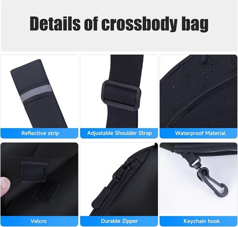 OPPALO Anti Theft Crossbody Sling Bag, Water-Resistant Chest Pack in Saudi Arabia