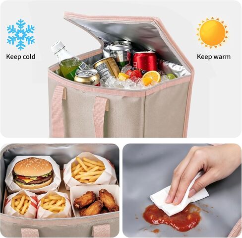 PoVwlty Rubber Beach Bag with Insulated Cooler,Waterproof Tote for Summer in Saudi Arabia