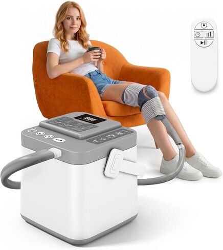 Cold Therapy Machine, Silent Brushless Pump Knee Ice Machine with Cryotherapy System, Ice Therapy Machine for Knee, Shoulder, Ankle, Leg and Hip in Saudi Arabia