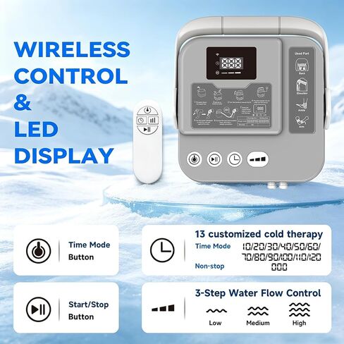 Cold Therapy Machine, Silent Brushless Pump Knee Ice Machine with Cryotherapy System, Ice Therapy Machine for Knee, Shoulder, Ankle, Leg and Hip in Saudi Arabia
