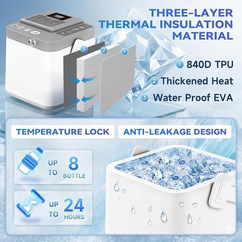 Cold Therapy Machine, Silent Brushless Pump Knee Ice Machine with Cryotherapy System, Ice Therapy Machine for Knee, Shoulder, Ankle, Leg and Hip in Saudi Arabia