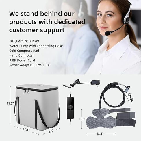 Ice Machine for Shoulder After Surgery, Shoulder Ice Machine with 6 Timers 5 Speed Levels, Cold Therapy Machine for Sports Training, Cryotherapy Pain Relief System in Kuwait