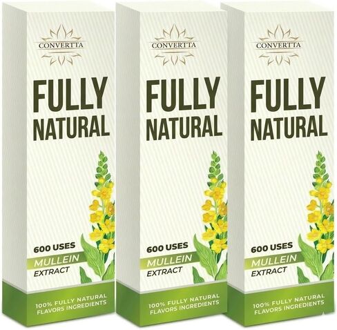 CONVERTTA Herbal Diffuser | Natural Mullein & Thyme Botanical Extract | Plant-Based Wellness | 600 Series - 3 - Pack in Saudi Arabia