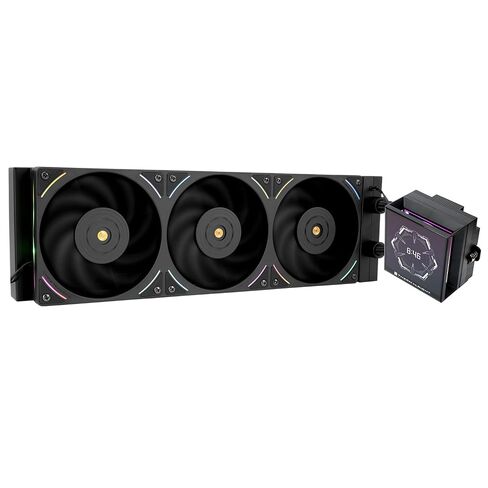 Thermalright Hyper Vision 360 ARGB White CPU Water Cooler with 3 PWM Fans with 2150RPM,IPS LCD Screen with 480x480 Resolution,Liquid CPU Cooler for AM5;Intel LGA1700/1851,3.95-inch LCD Display in Kuwait