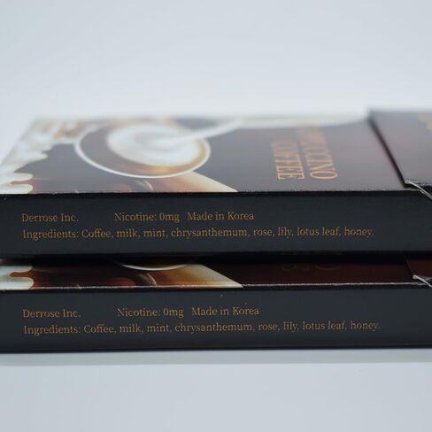 Derrose® Cappuccino Flavor Herbal Sticks,Herbal Cigarettes,Nicotine Free and Tobacco Free,Help Stop Smoking,Better Effect When Used with Nicotine Patches,Smoking Cessation Products,2packs-40 Sticks in Saudi Arabia