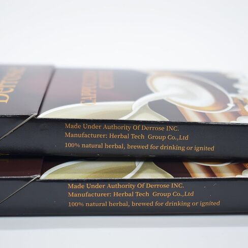 Derrose® Cappuccino Flavor Herbal Sticks,Herbal Cigarettes,Nicotine Free and Tobacco Free,Help Stop Smoking,Better Effect When Used with Nicotine Patches,Smoking Cessation Products,2packs-40 Sticks in Saudi Arabia