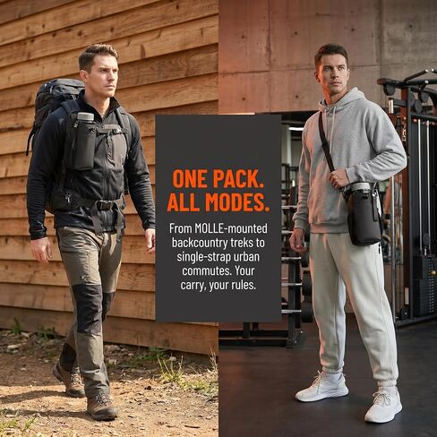 Magnetic Gym Bag Water Bottle Carrier Holder with Phone Pockets & Shoulder Strap Sling Gym Bag Travel Work with Magnetic Attachment in Kuwait
