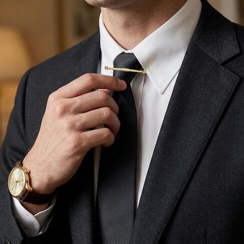 3 Pcs Collar Pins for Men Shirt Collar Clips Mens Collars Tie Bars for Men Business Anniversary Wedding Party Meeting, Multicolor in Kuwait