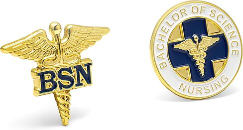 Bachelor of Science in Nursing "BSN" Lapel Pin Set in Kuwait