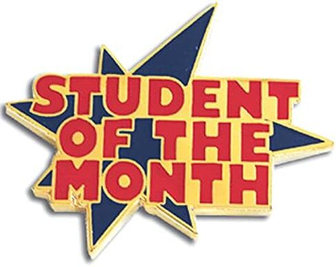 Jones School Supply - Set of 100 Student of the Month Lapel Pins - Student of the Month Award Pin - Academic Award Pin in Saudi Arabia