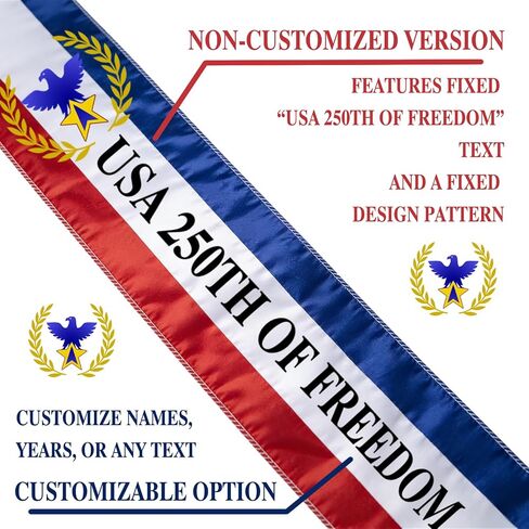 America 250 Sash 250th Anniversary Patriotic Sash Independence Day Parade Sash 4th of July Shoulder Sash 1776 2026 Celebration Decor Custom Patriotic Sash Parade Costume Accessory in Saudi Arabia