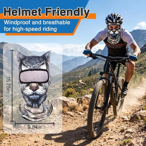 4 Pack 3D Cat Ski Mask, Funny Animal Shiesty Balaclava Mask with Ears for Women Men Party Outdoor Activities in Saudi Arabia