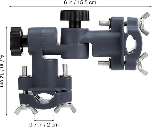 Levemolo Fishing Chair Umbrella Stand Adjustable Knob Fishing Rod Holder Bracket with Bait Tray 6.10X4.72X1.49In Outdoor Umbrella Stand Holder for Beach Chair in Kuwait