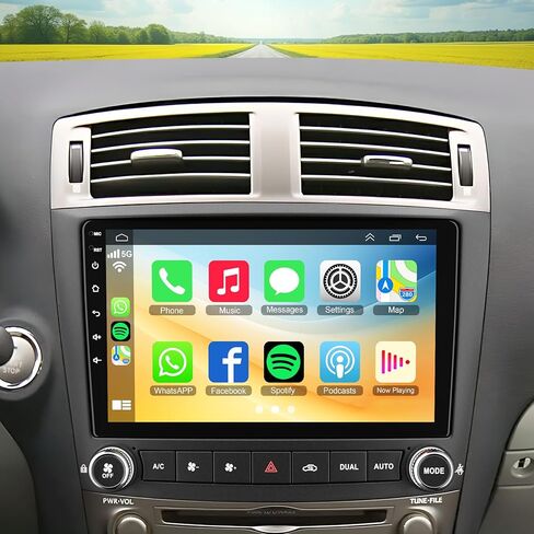 (4GB RAM 64GB ROM) Car Stereo Radio with CarPlay and Android Auto for Honda Civic 2006-2011, 10.1 Inch Android Touch Screen Bluetooth Radio, GPS Navigation, WiFi, HiFi Sound, Backup Camera, FM Radio in Saudi Arabia