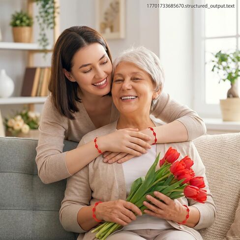 8 قطع من أساور الحبل الأحمر Pulsera Roja القابلة للتعديل 7 عقدة، تمائم سلسلة من النايلون المضفر من أجل الحظ الجيد (1.38-3.94 بوصة) in Kuwait