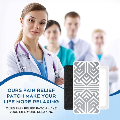 Reusable Pain Patch, for Sore Muscle Relief - Pain Relief Patches for Back, Foot, Knee, Neck & More, Easy Adhesive Application, Fast Acting - Includes 1 Patch, 3 Adhesives&1 Carry Case - 3pcs in Saudi Arabia