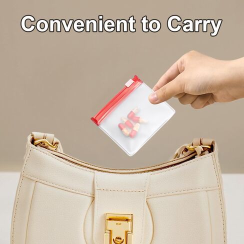16pcs Pill Pouch Bags Reusable Zippered Pill Pouch Set Translucent Medicine Organizer Self Sealing Travel Small EVA Bags with Slide Lock for Small Items Storage in Saudi Arabia