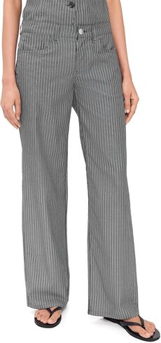 rag & bone Women's Saige Low Rise Stripe Poplin Pants in Kuwait