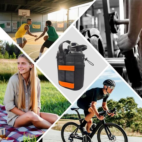 Magnetic Gym Bag For Men and Women Sling Sport Bag | Magnet/Hanging System,Detachable Magnetic Plate｜46oz bottle Capacity｜Essential for Gym & Camping Travel in Saudi Arabia