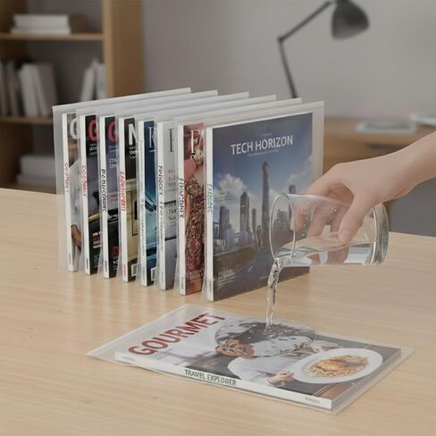 100 PCS Magazine Protectors Clear Plastic Sleeves, Resealable Magazine Bags Comic Book Size 9.25 x 11.42 Inch, Protective Storage Covers for Magazines, Documents, Photos & Collectibles in Kuwait