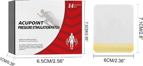 3Box Huatangxiao Acupoint Pressure Stimulation 14pcs/Box Acupoint Sticker in Kuwait