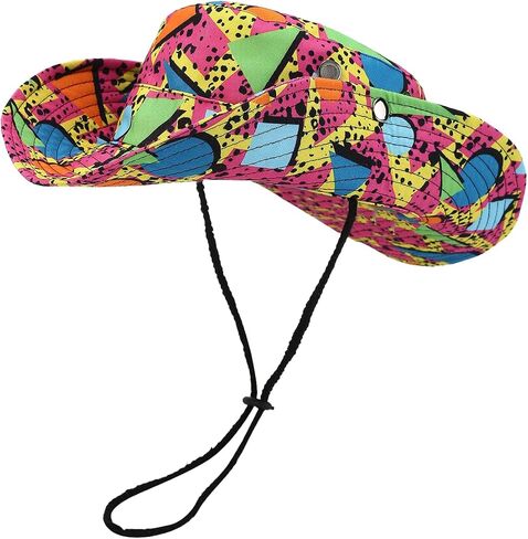 UK British Union Jack Flag Cowboy Cowgirl Hat Vintage Western Cowboy Roll Up Fedora Summer Sun Hat for Women Men in Kuwait