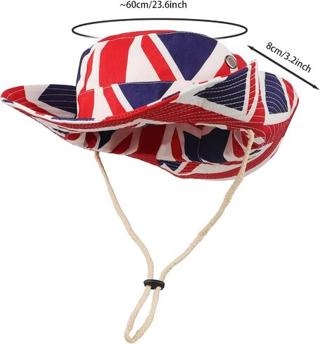 UK British Union Jack Flag Cowboy Cowgirl Hat Vintage Western Cowboy Roll Up Fedora Summer Sun Hat for Women Men in Kuwait