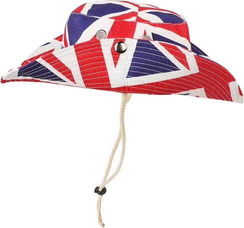 UK British Union Jack Flag Cowboy Cowgirl Hat Vintage Western Cowboy Roll Up Fedora Summer Sun Hat for Women Men in Kuwait
