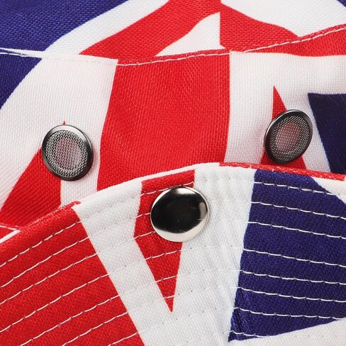 UK British Union Jack Flag Cowboy Cowgirl Hat Vintage Western Cowboy Roll Up Fedora Summer Sun Hat for Women Men in Kuwait