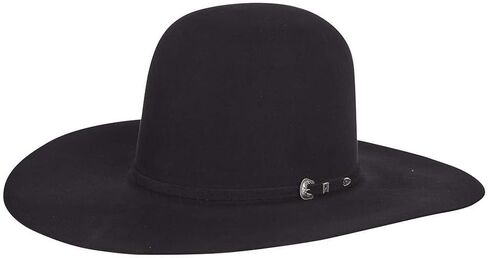 Rodeo King 30X Black 4 1/2" Brim Open Crown Felt Cowboy Hat in Saudi Arabia