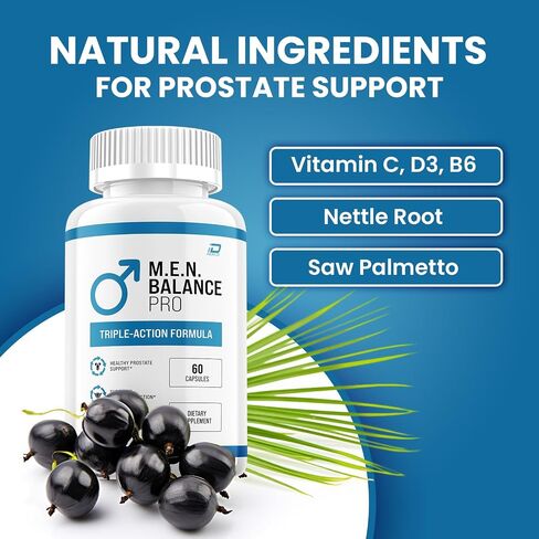 M.E.N Balance Pro Supplement – M.E.N Balance Pro Capsule Advanced Formula Supplements Health Reviews (1 Pack - 60 Capsules) in Saudi Arabia