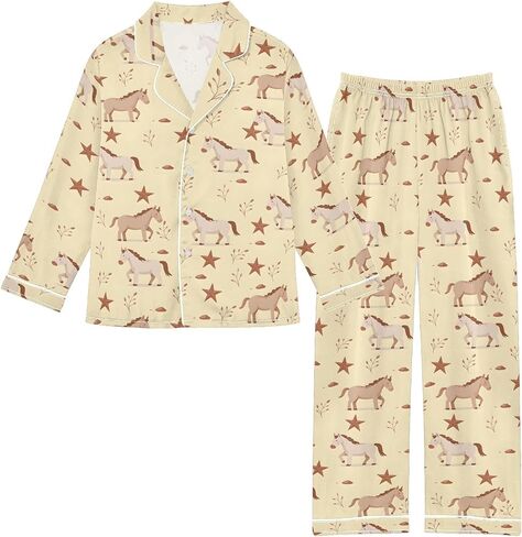 Two Piece Long Sleeve Satin Pajamas Set Comfy Silk Sleepwear Button Down Top and Pants Pjs in Saudi Arabia