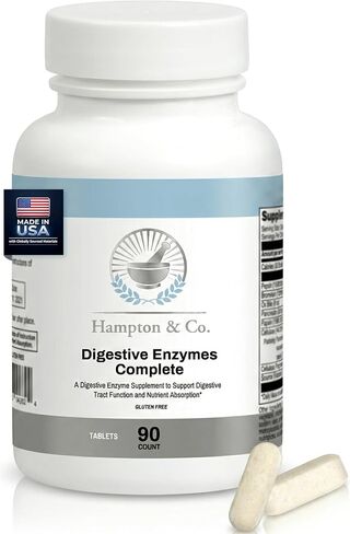 Hampton Distribution Digestive Enzymes Complete: A Premium Broad-Spectrum Formula for Gut Function and Nutrient Bioavailability. Gluten-Free & Non-GMO – 90 Tablets in Saudi Arabia