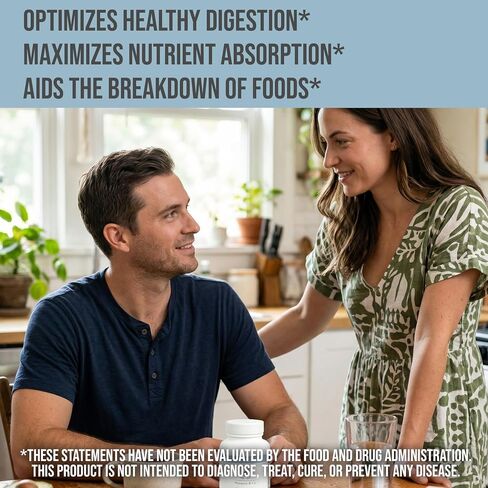 Hampton Distribution Digestive Enzymes Complete: A Premium Broad-Spectrum Formula for Gut Function and Nutrient Bioavailability. Gluten-Free & Non-GMO – 90 Tablets in Saudi Arabia