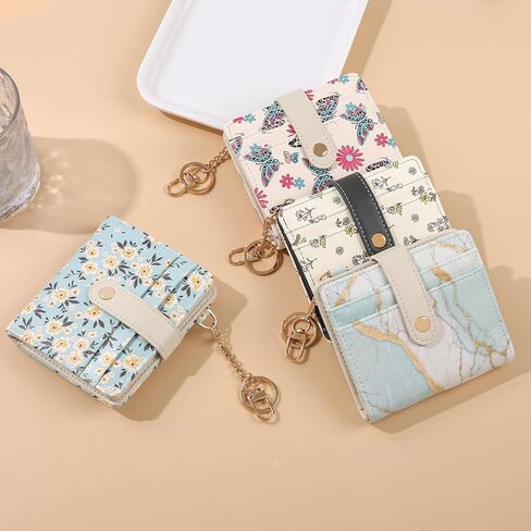 COOKOOKY Cherry Bowknot Wallet Women, Rfid Blocking Womens Wallet with Credit Card Holder, PU Leather Bifold Cash Zipper Coin Pocket ID Window for Women Teen Girls in Saudi Arabia
